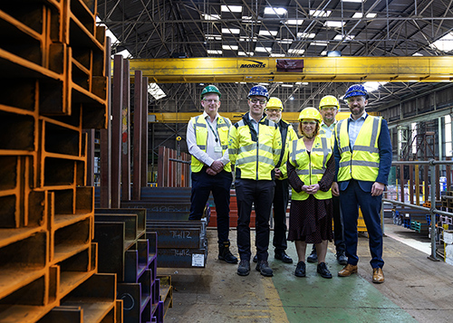 Judith Cummins MP at Barrett Steel